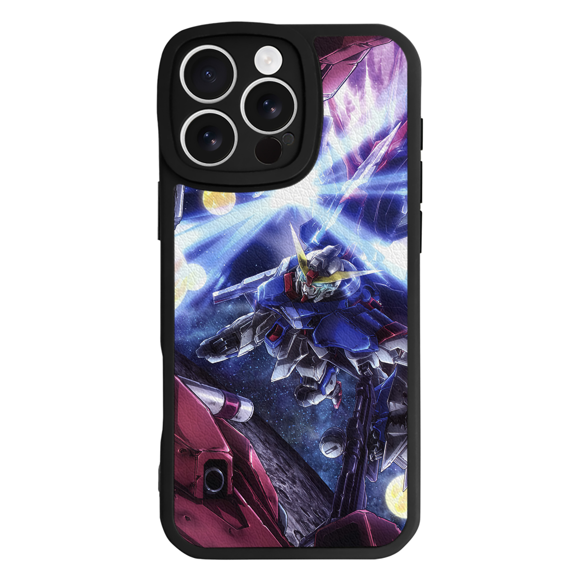 （画像用） 機動戦士ガンダム Mobile Suit Gundam 【iPhone 16シリーズ対応】シリコンスマホケース（レザー調） 材質：シリコン